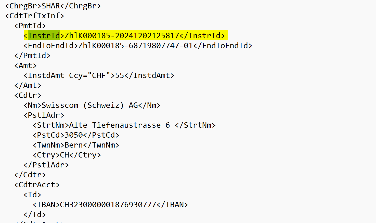 ER-Parameterdialog beim Generieren des Files