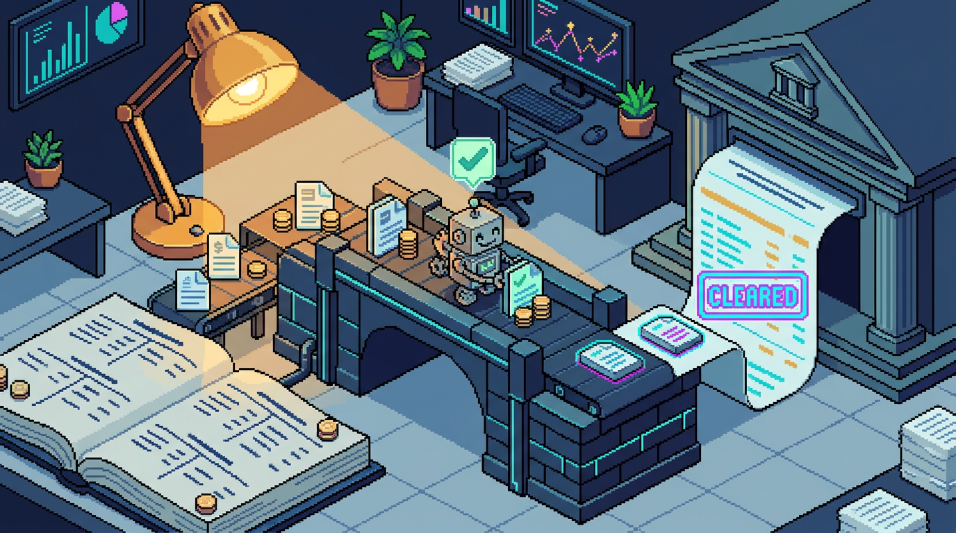 Pixel art cover: Dynamics 365 Finance 10.0.49: Automatic Clearing of Bridged Payments During Bank Reconciliation